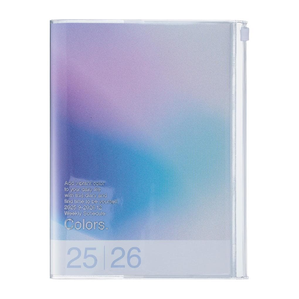 MARK'S 2025/26 Taschenkalender, A5 Gradient // Blue