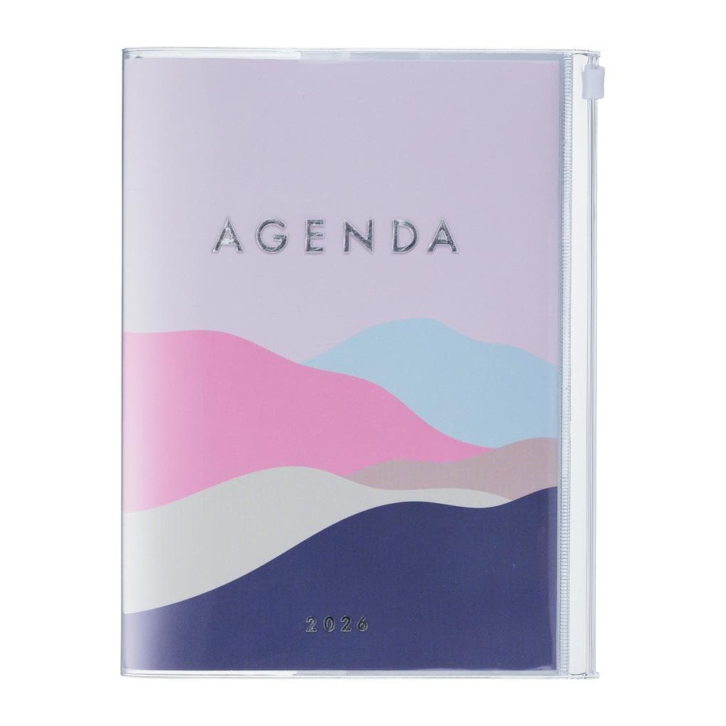 MARK'S 2025/26 Taschenkalender, A5 Mountain // Pink