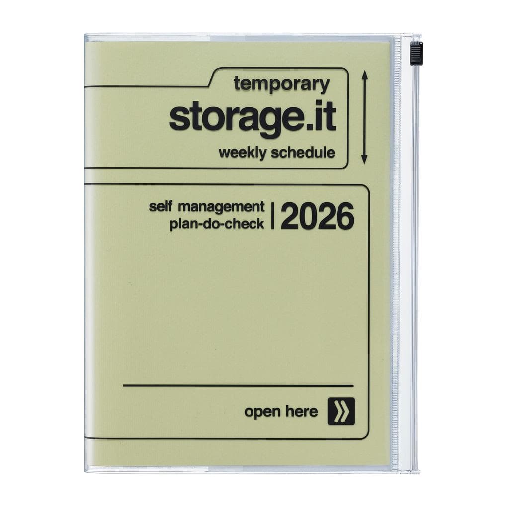 MARK'S 2025/26 Taschenkalender, A5 Storage.it // Yellow