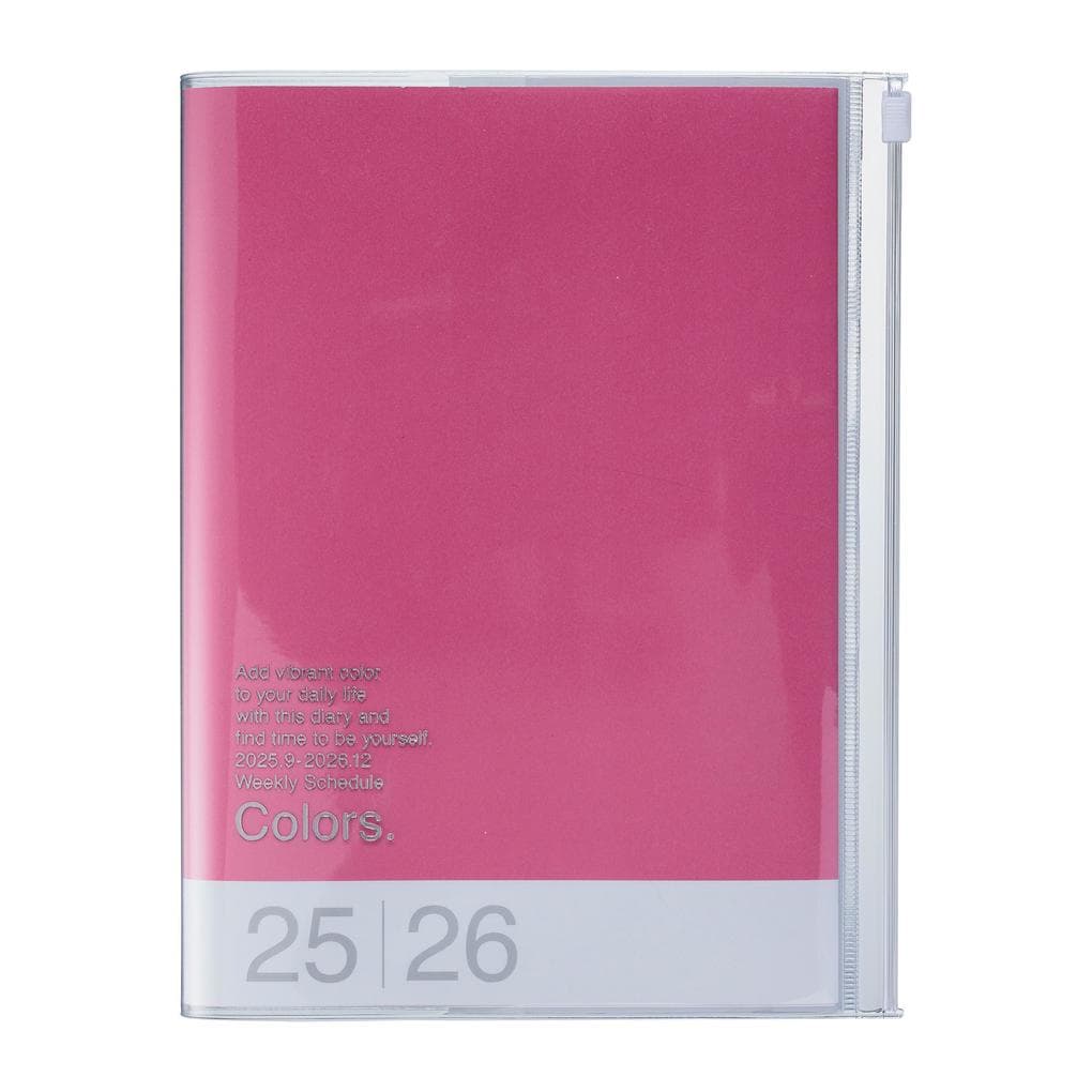 MARK'S 2025/26 Taschenkalender, A5 Colors // Pink