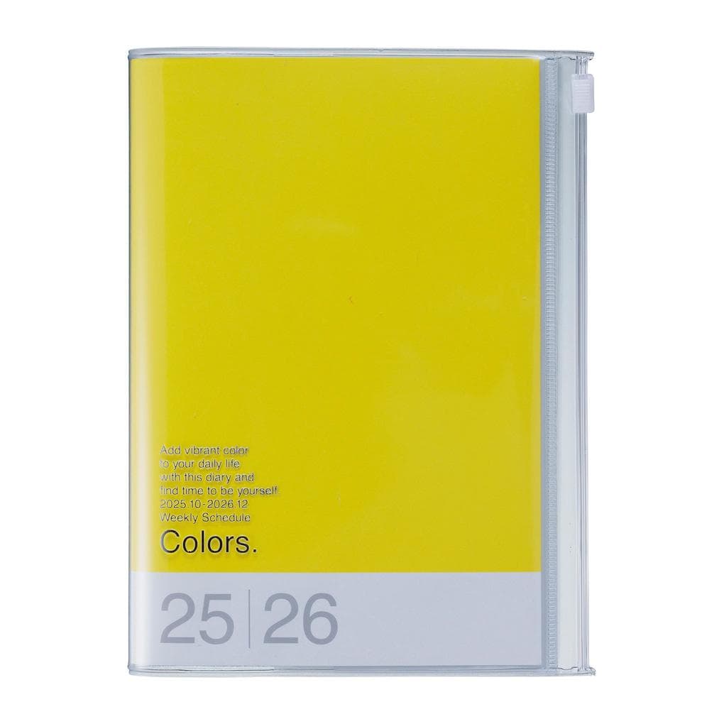 MARK'S 2025/26 Taschenkalender, B6 Colors // Yellow