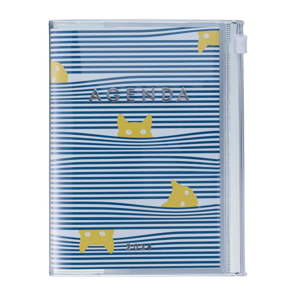 MARK'S 2025/26 Taschenkalender, B6 Cats // Navy