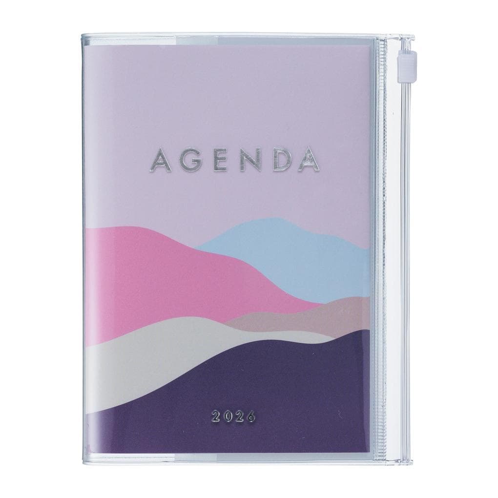 MARK'S 2025/26 Taschenkalender, A6 Mountain // Pink