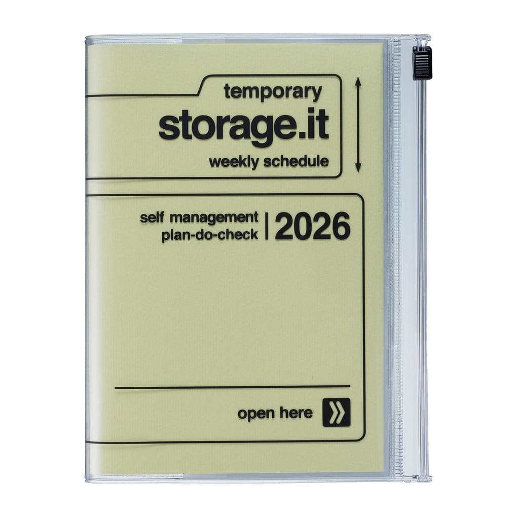 MARK'S 2025/26 Taschenkalender, A6 Storage.it // Yellow