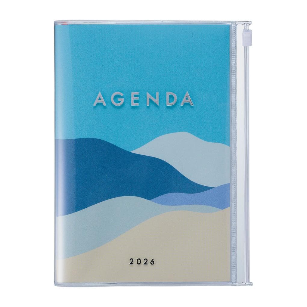 MARK'S 2025/26 Taschenkalender, B6 Mountain // Blue