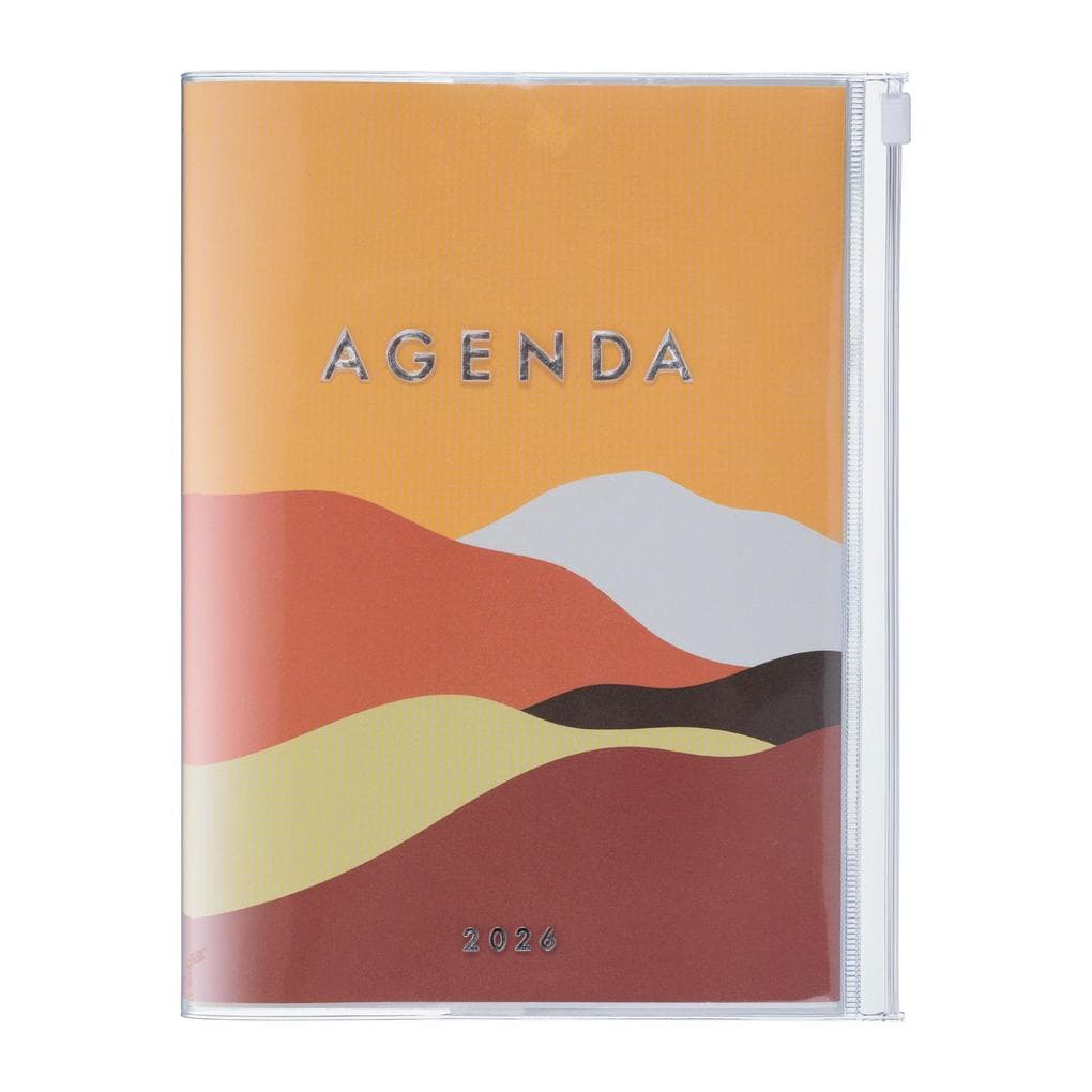 MARK'S 2025/26 Taschenkalender, A5 Mountain // Orange