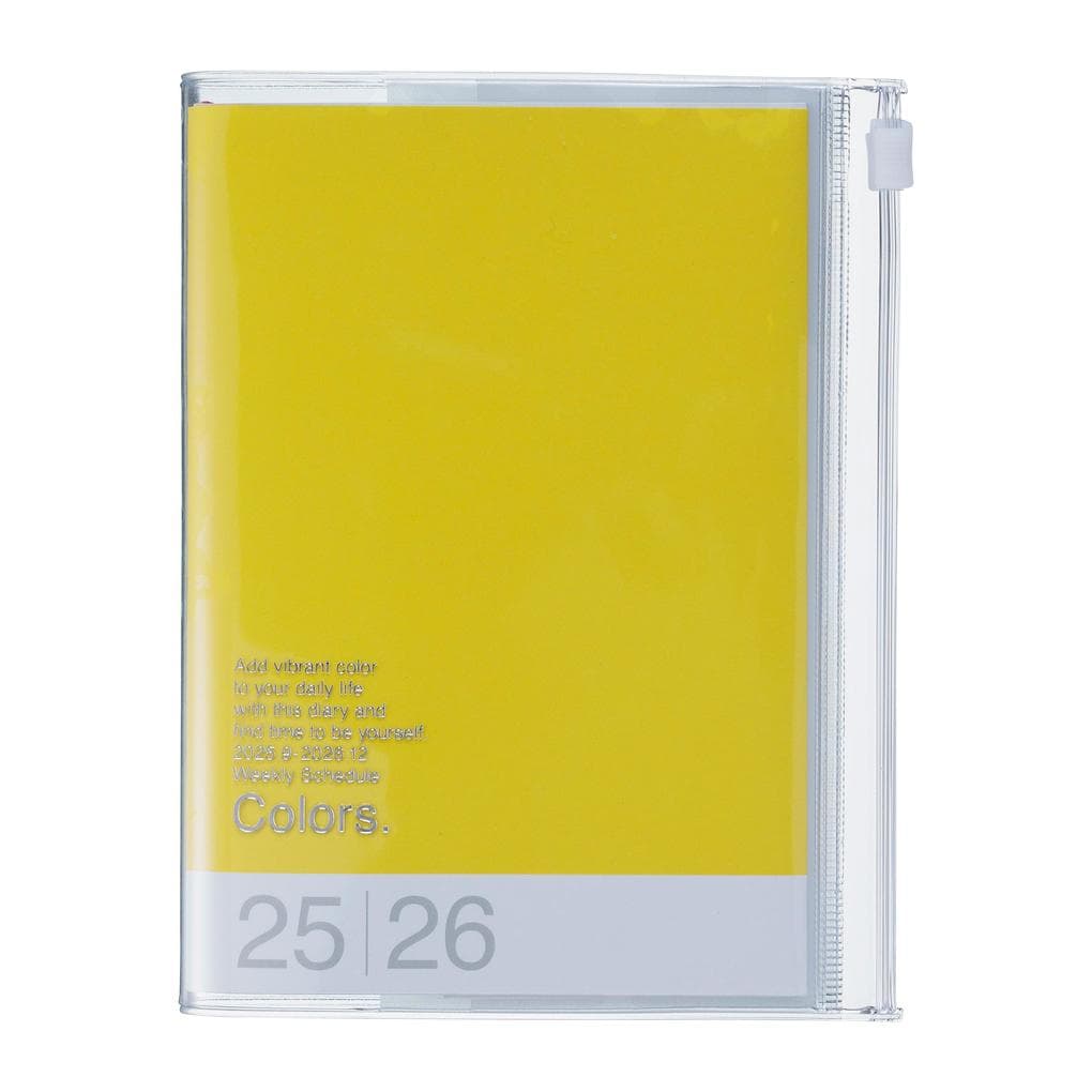 MARK'S 2025/26 Taschenkalender, A6 Colors // Yellow