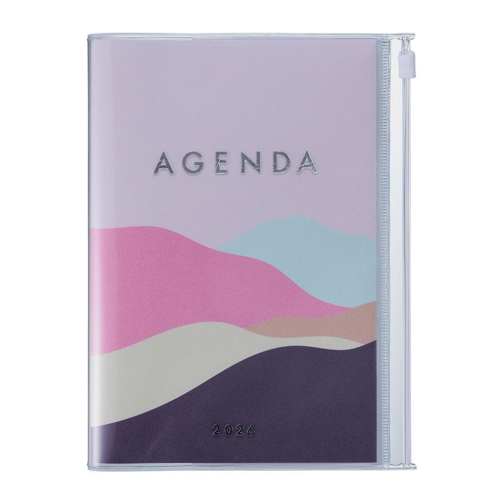 MARK'S 2025/26 Taschenkalender, B6 Mountain // Pink