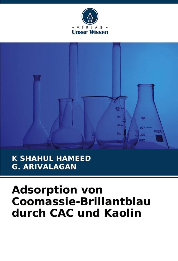 Adsorption von Coomassie-Brillantblau durch CAC und Kaolin