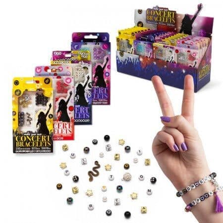 Display Concert Bracelets, DIY-Set, 24 Stück/14-fach sortiert, Charms & Anhänger im Set