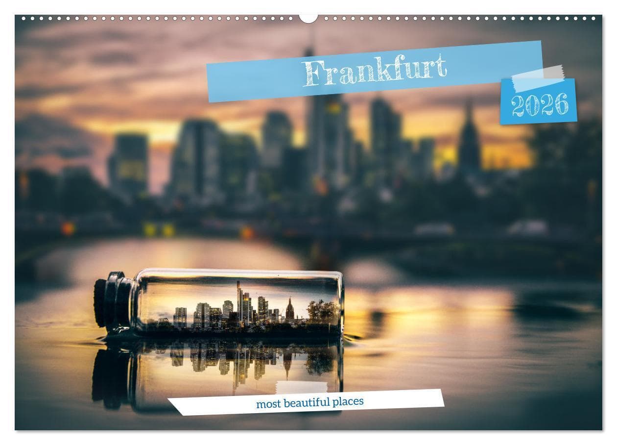 Frankfurt most beautiful places (Wall Calendar 2026 DIN A2 landscape), CALVENDO 12 Month Wall Calendar