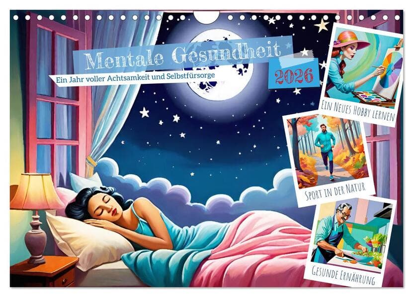 Mentale Gesundheit (Wandkalender 2026 DIN A4 quer), CALVENDO Monatskalender