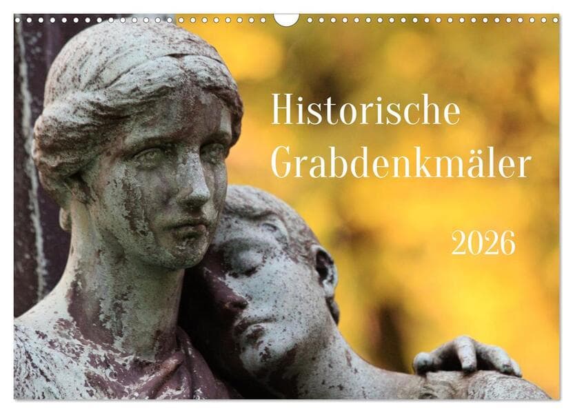 Alte Grabdenkmäler (Wandkalender 2026 DIN A3 quer), CALVENDO Monatskalender