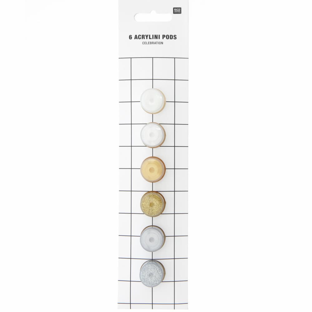 Acrylini Pots Celebration Set, 6 Farben, je 3,5 ml