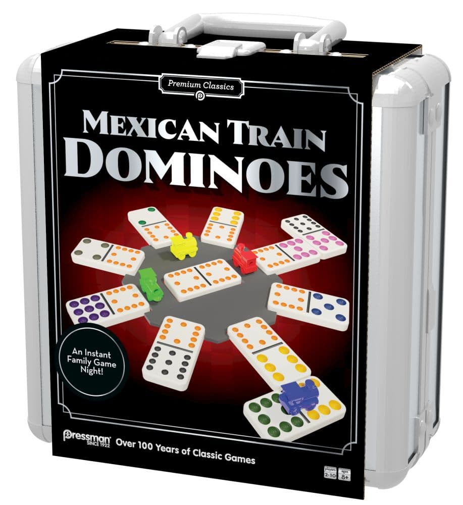 Classics Mexican Train Domino in Aluminiumkoffer