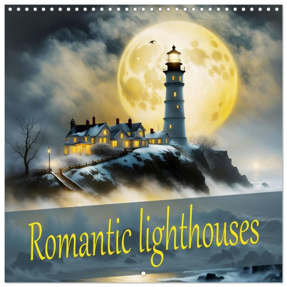 Romantic lighthouses (Wall Calendar 2026 12 × 12 Inch) CALVENDO 12 Month Wall Calendar