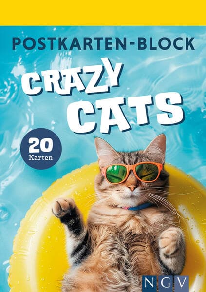 Postkartenblock Crazy Cats