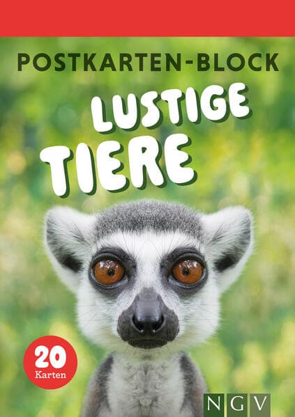 Postkartenblock Lustige Tiere
