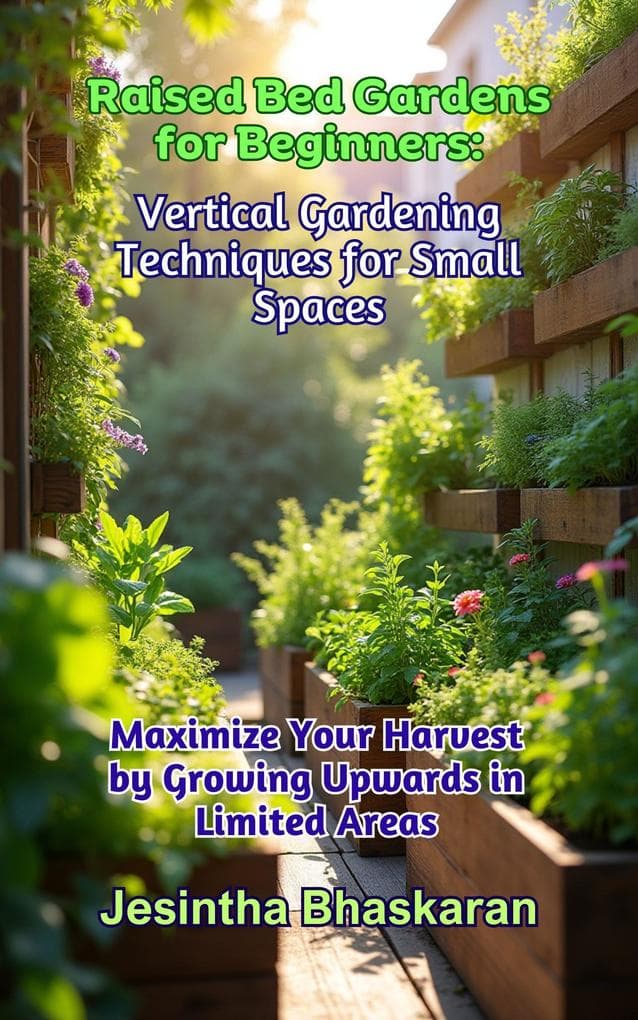 Raised Bed Gardens for Beginners: Vertical Gardening Techniques for Small Spaces (The Ultimate Raised Bed Gardening Series: Beginner-Friendly Techniques for Thriving Gardens, #7)