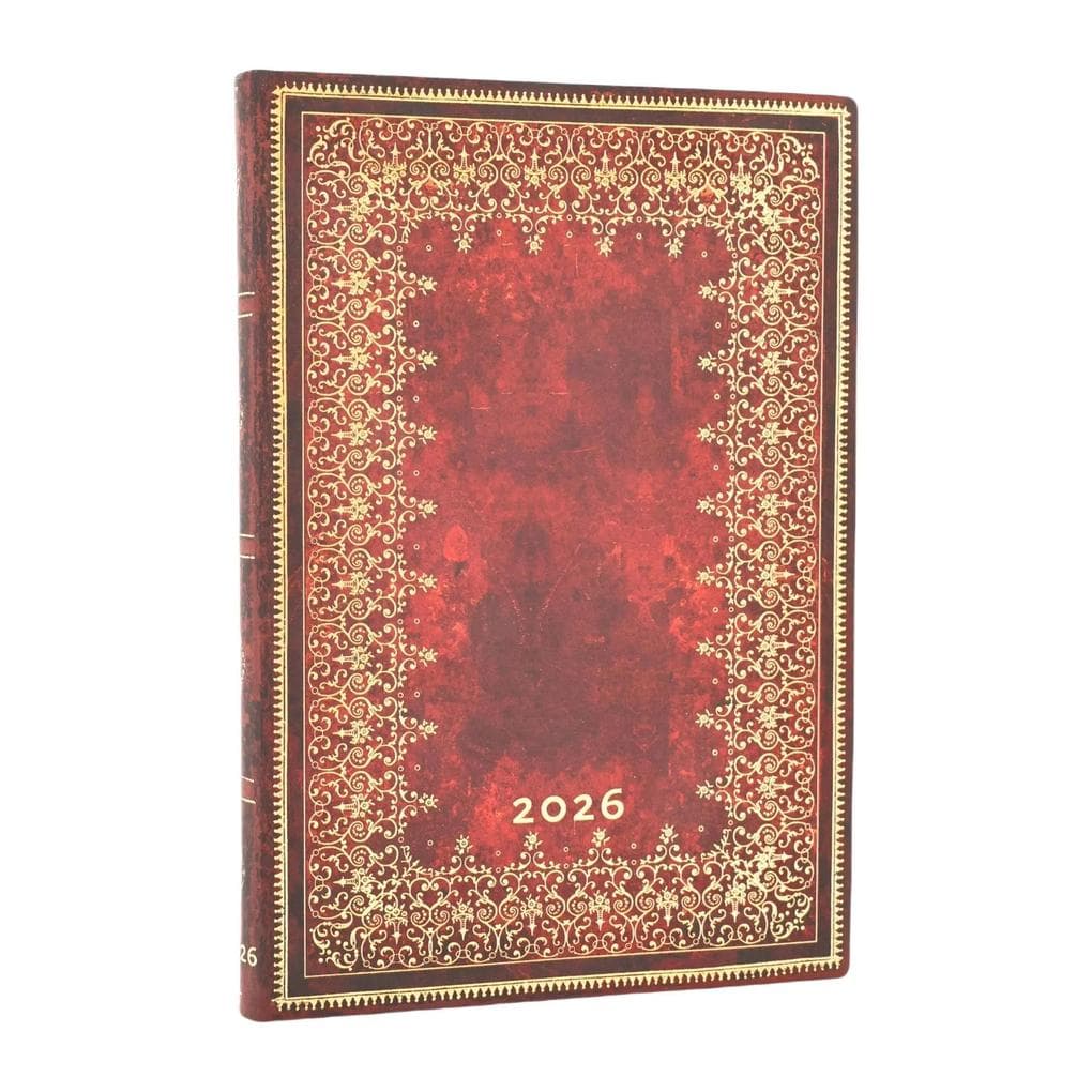 12-Monatskalender. 2026 Gold Midi Horizontal