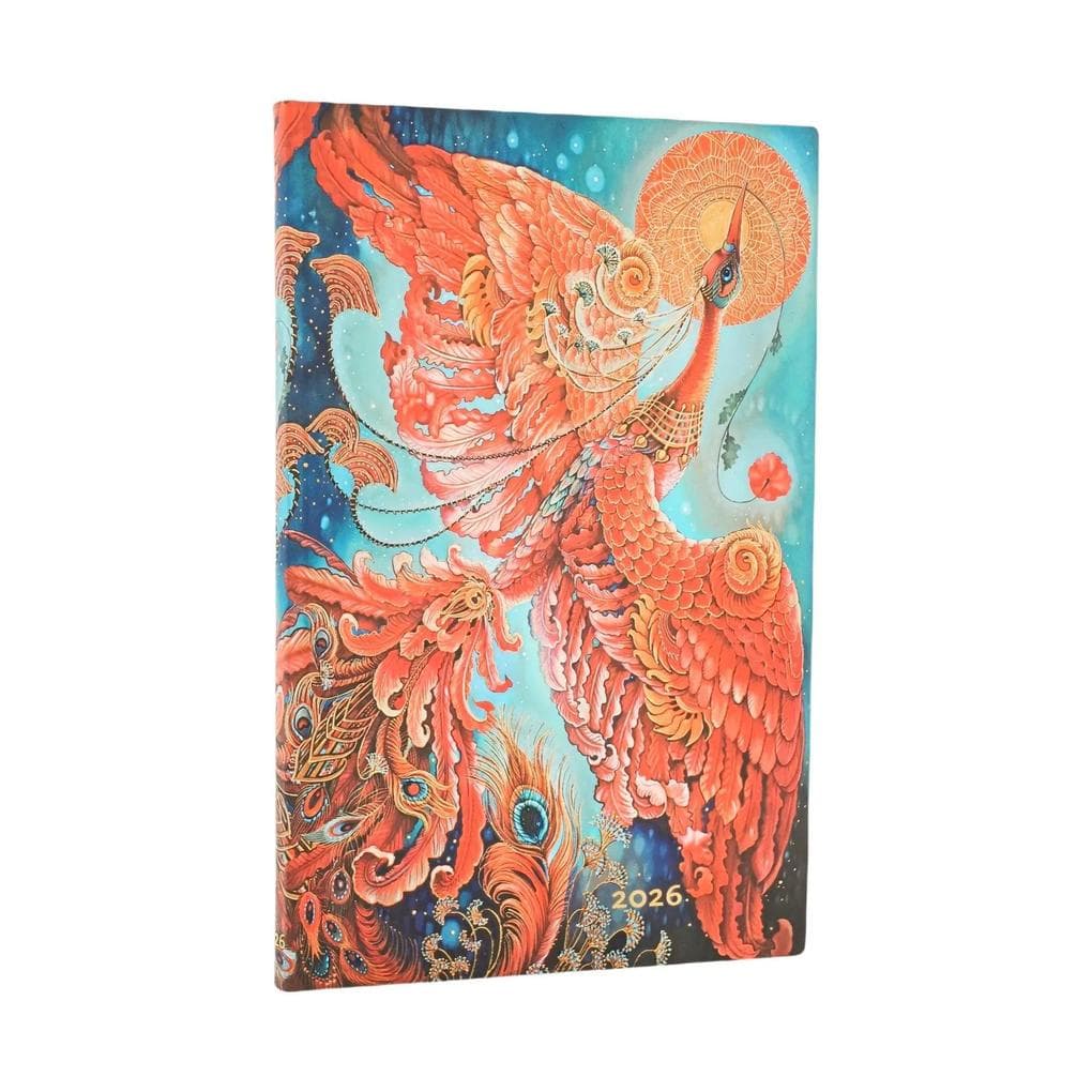 12-Monatskalender. 2026 Feuervogel Maxi Horizontal