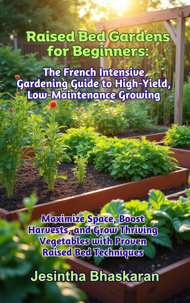 Raised Bed Gardens for Beginners: The French Intensive Gardening Guide to High-Yield, Low-Maintenance Growing (The Ultimate Raised Bed Gardening Series: Beginner-Friendly Techniques for Thriving Gardens, #9)