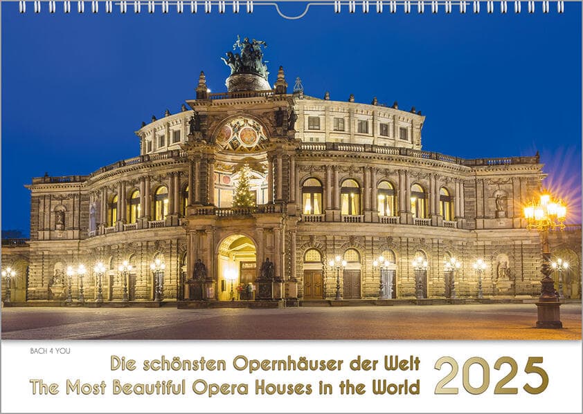 Opernhäuser, ein Musik-Kalender 2026, DIN A4