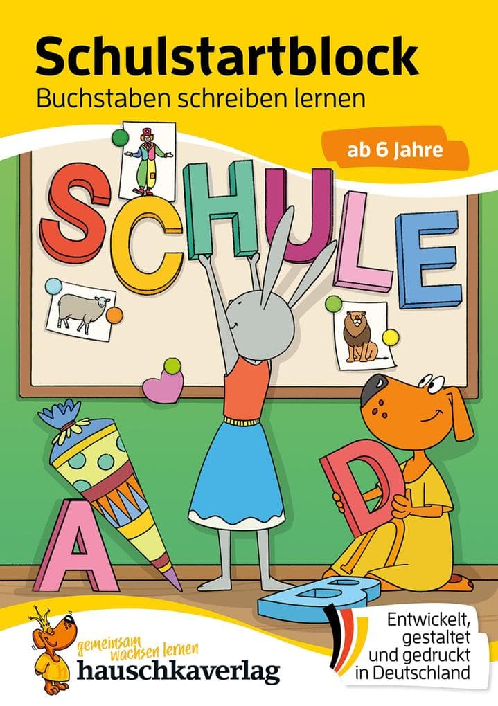 Schulstart-Block ab 6 Jahre - Buchstaben schreiben lernen