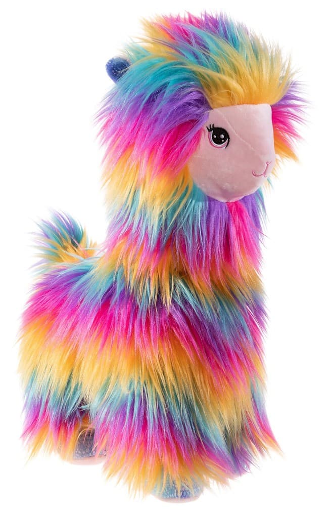 Heunec 324879 - Alpaka Wilma Wunder 40cm, Plüsch, Regenbogenfarben