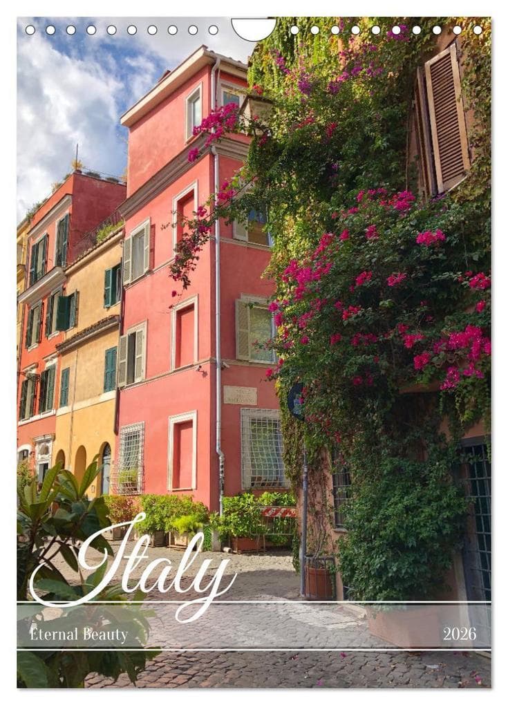 Splendid Italy (Wall Calendar 2026 DIN A4 portrait), CALVENDO 12 Month Wall Calendar