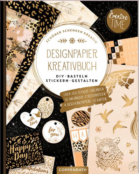 Designpapier-Kreativbuch Animal Print