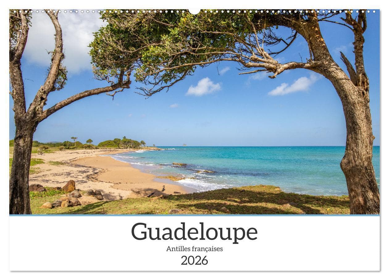 Guadeloupe - Antilles françaises (Calendrier mural 2026 DIN A2 vertical), CALVENDO calendrier mensuel