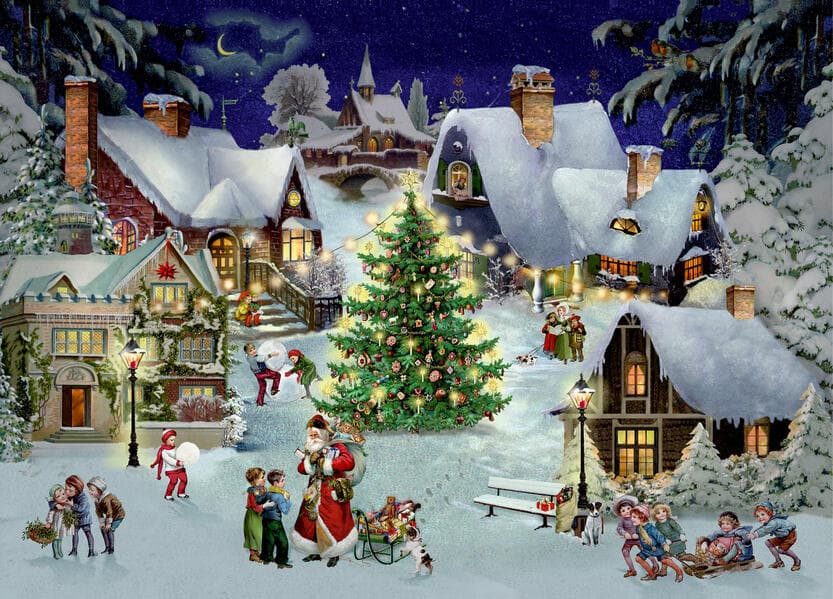 Puzzle - Weihnachten im Dorf