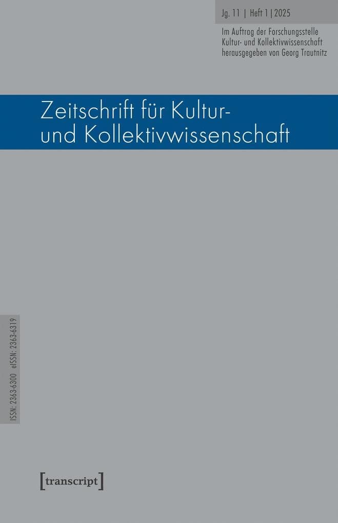 Zeitschrift für Kultur- und Kollektivwissenschaft