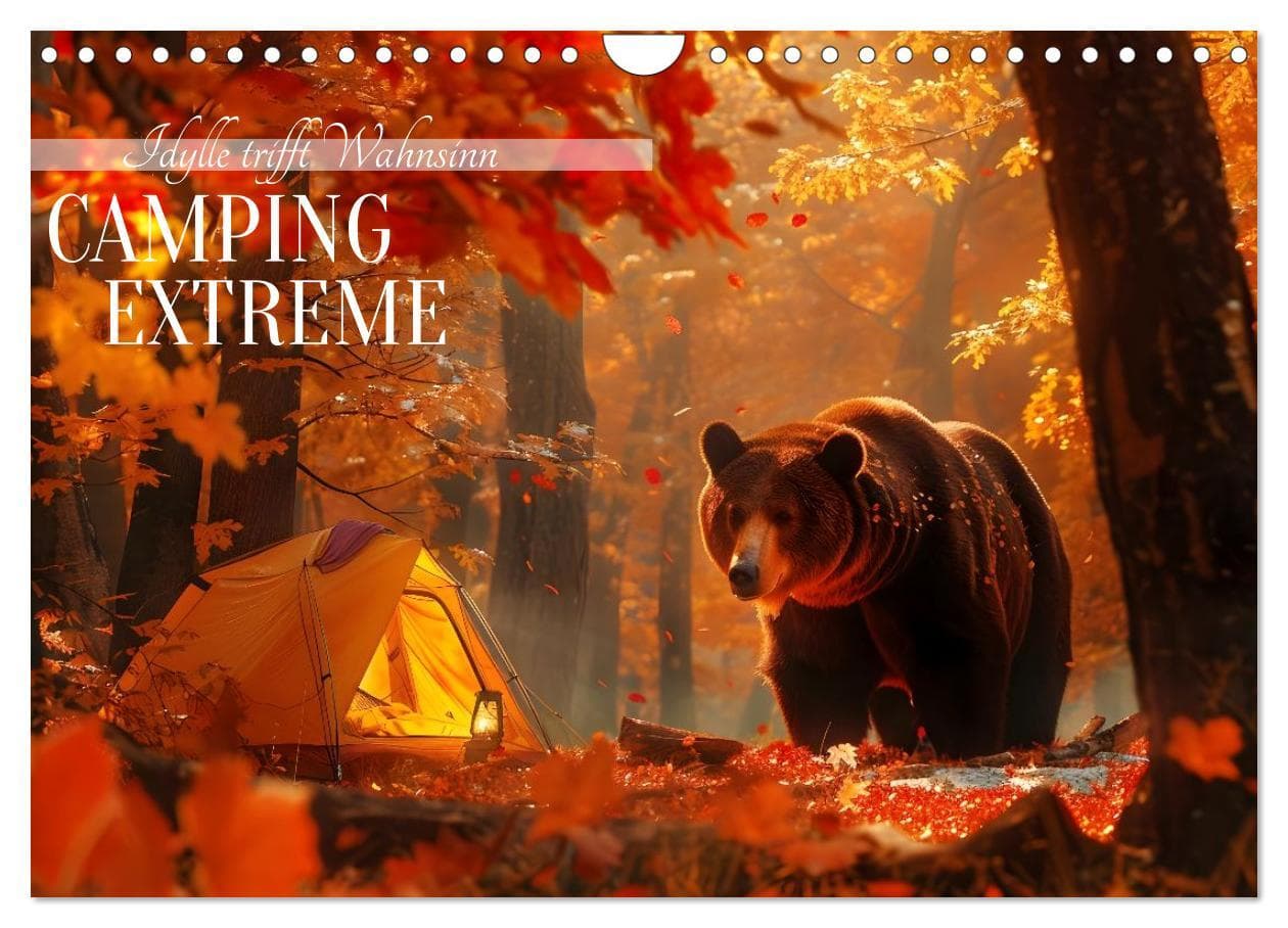 Camping Extreme (Wandkalender 2026 DIN A4 quer), CALVENDO Monatskalender