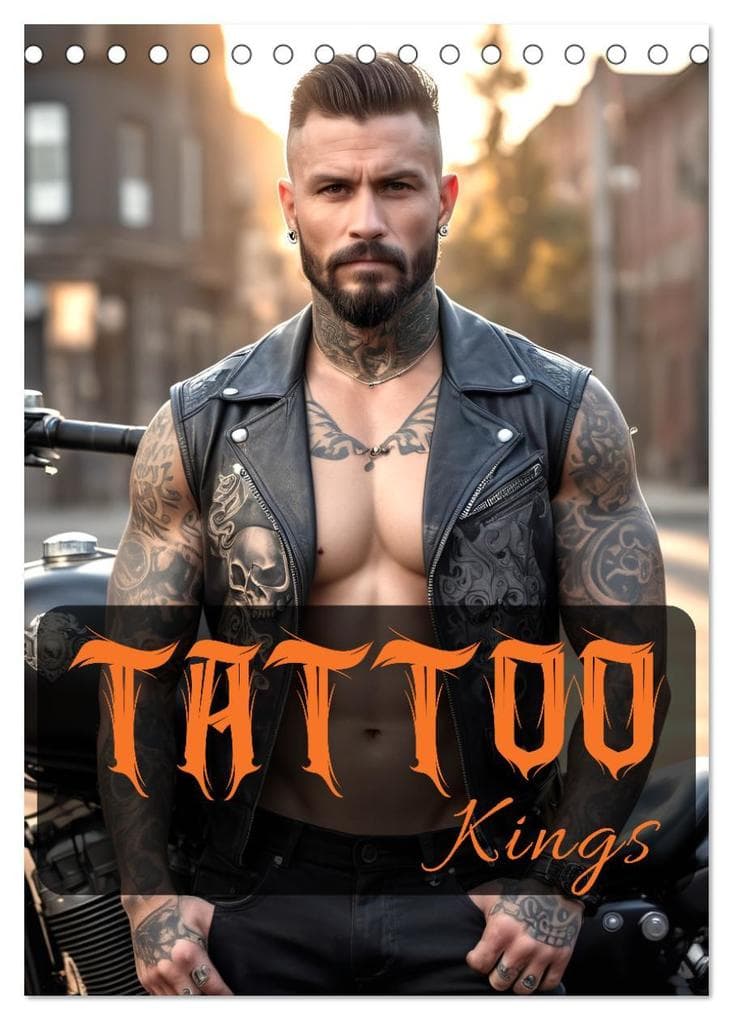 Tattoo Kings (Tischkalender 2026 DIN A5 hoch), CALVENDO Monatskalender