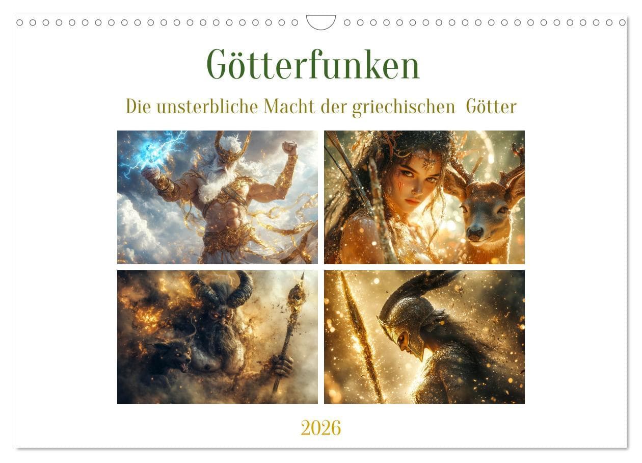 Götterfunken (Wandkalender 2026 DIN A3 quer), CALVENDO Monatskalender