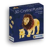 3D Crystal Puzzle - Löwenpaar - 56 Teile