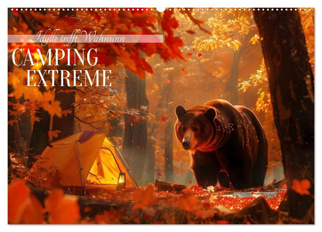 Camping Extreme (Wandkalender 2026 DIN A2 quer), CALVENDO Monatskalender