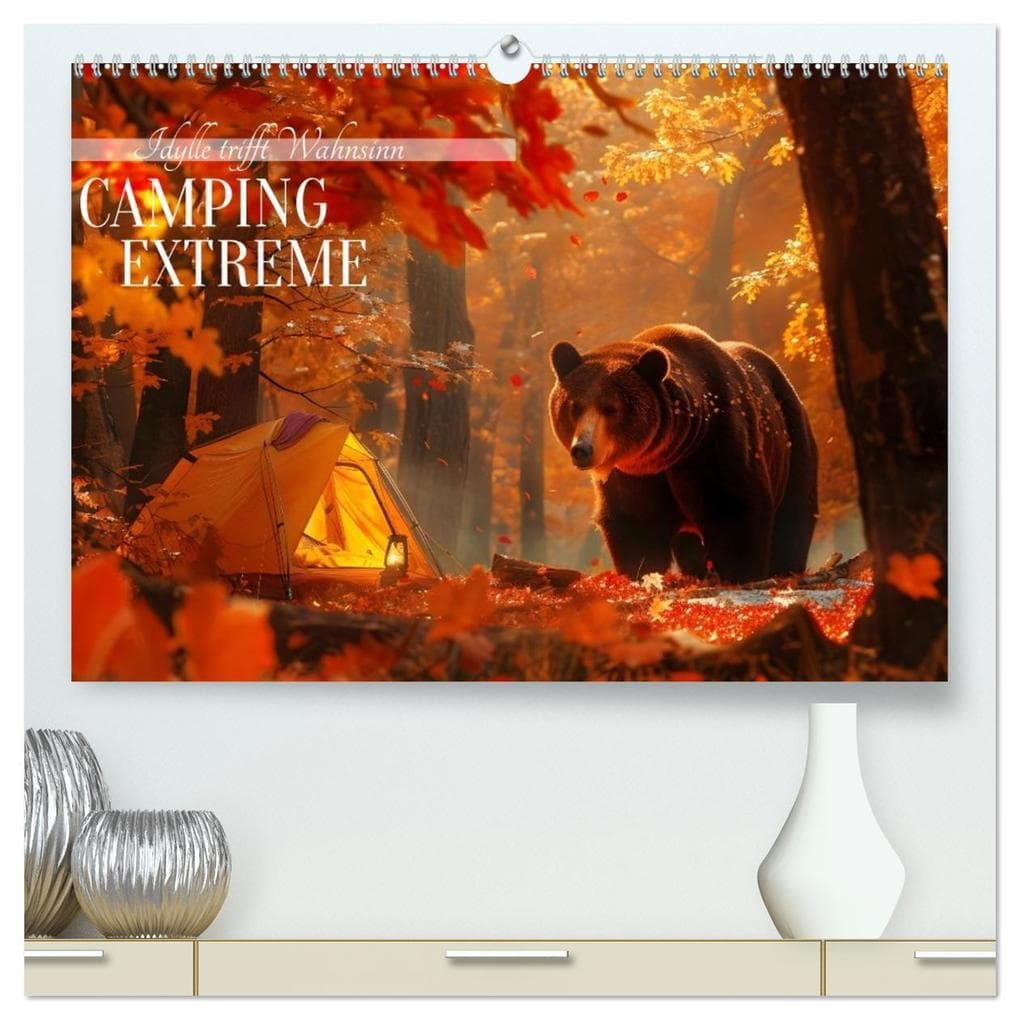 Camping Extreme (hochwertiger Premium Wandkalender 2026 DIN A2 quer), Kunstdruck in Hochglanz