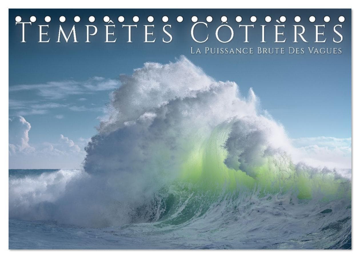 Tempêtes côtières - La puissance brute des vagues (Calendrier de bureau 2026 DIN A5 vertical), CALVENDO calendrier mensuel
