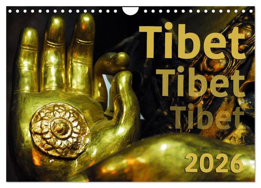 Tibet - Tibet - Tibet 2026 (Wandkalender 2026 DIN A4 quer), CALVENDO Monatskalender