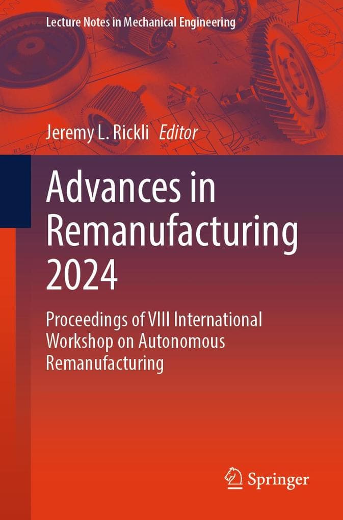 Advances in Remanufacturing 2024