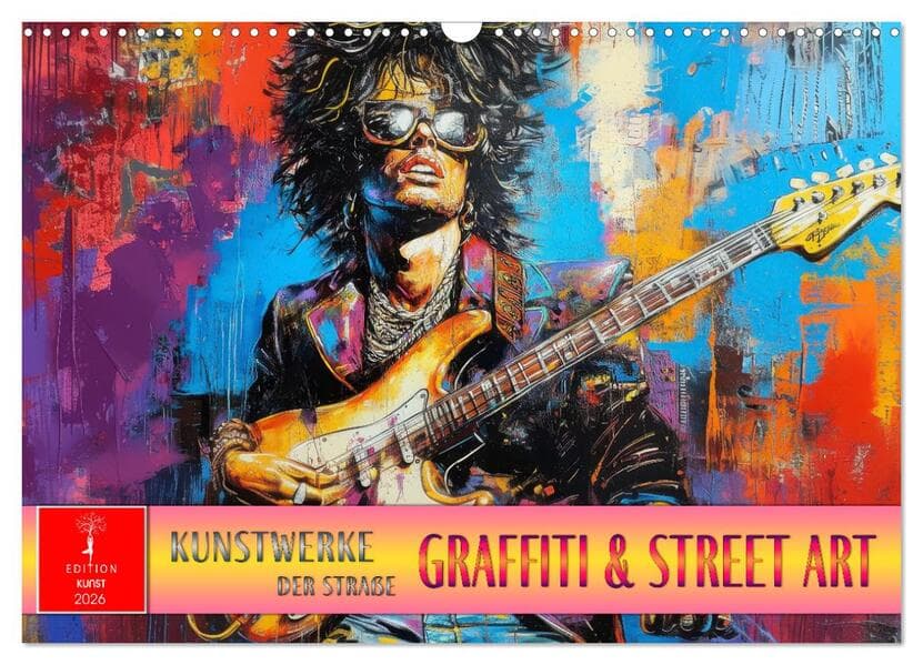 Graffiti & Street Art - Kunstwerke der Straße (Wandkalender 2026 DIN A3 quer), CALVENDO Monatskalender