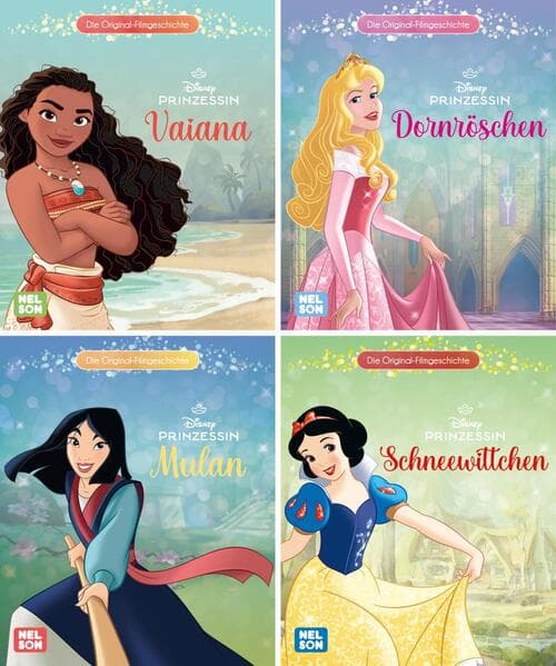 Nelson Mini-Bücher: 4er Disney Prinzessin 21-24