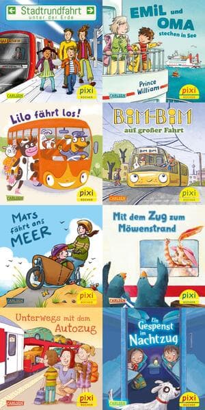Pixi-8er-Set 307: Pixi unterwegs mit Bus und Bahn (8x1 Exemplar)