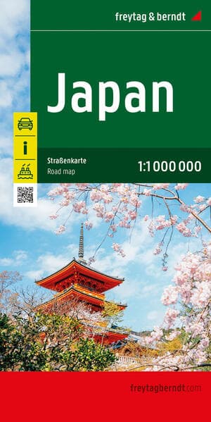 Japan, Straßenkarte 1:1.000.000, freytag & berndt