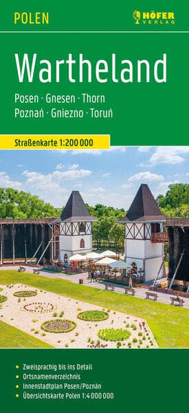 Wartheland, Straßenkarte 1:200.000, Höfer Verlag