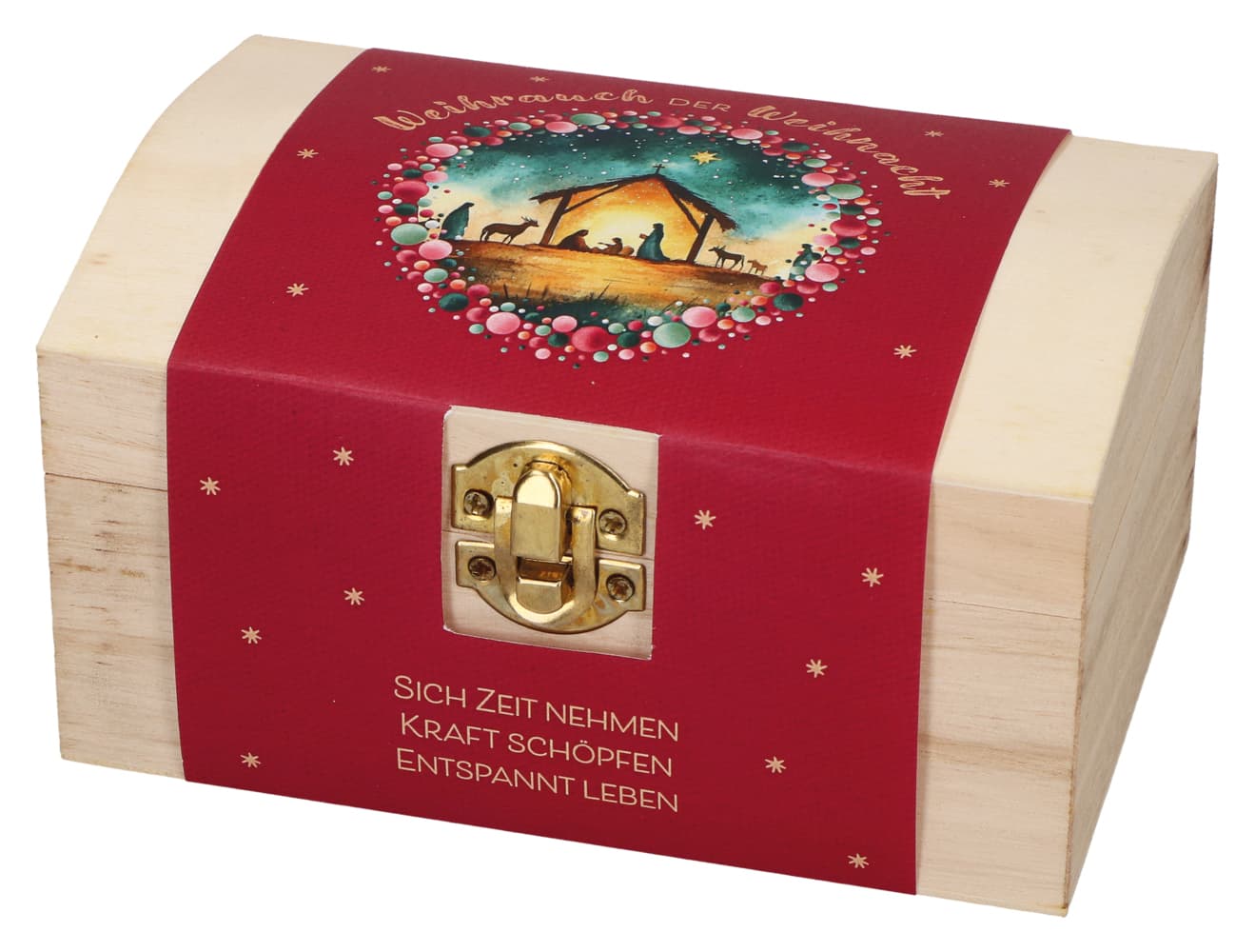 Butzon & Bercker Geschenkset Weihrauch der Weihnacht 7,5 x 15 x 10 cm - Holzkiste mit drei hochwertigen Weihrauchsorten je 30 g: Drei König, Gloria Hell, Basilica, mit Anleitung und Banderole