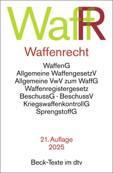 Waffenrecht. WaffR